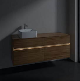 Тумба под раковину Villeroy & Boch Collaro 140х50 см с подсветкой ДСП дуб канзас C046B0RH