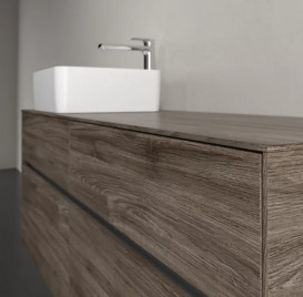 Тумба під раковину Villeroy & Boch Collaro 140х50 см із підсвічуванням ДСП кам'яний дуб C046B0RK