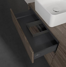 Тумба під раковину Villeroy & Boch Collaro 140х50 см із підсвічуванням ДСП кам'яний дуб C046B0RK