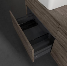 Тумба під раковину Villeroy & Boch Collaro 140х50 см із підсвічуванням ДСП кам'яний дуб C046B0RK