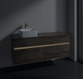 Тумба під раковину Villeroy & Boch Collaro 140х50 см із підсвічуванням ДСП кам'яний дуб C046B0RK
