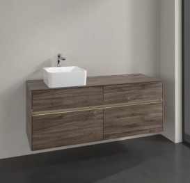 Тумба під раковину Villeroy & Boch Collaro 140х50 см із підсвічуванням ДСП кам'яний дуб C046B0RK