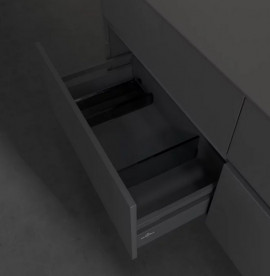 Тумба под раковину Villeroy & Boch Collaro 140х50 см с подсветкой МДФ глянцевый серый C047B0FP