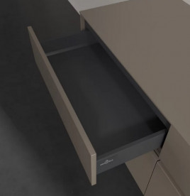 Тумба под раковину Villeroy & Boch Collaro 140х50 см с подсветкой ДСП трюфель серый C047B0VG