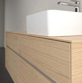 Тумба под раковину Villeroy & Boch Collaro 140х50 см с подсветкой ДСП северный дуб C047B0VJ