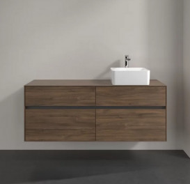 Тумба под раковину Villeroy & Boch Collaro 140х50 см с подсветкой ДСП дуб аризона C047B0VH