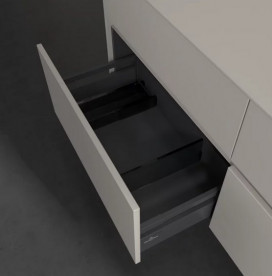 Тумба під раковину Villeroy & Boch Collaro 140х50 см із підсвічуванням ДСП м'який сірий C047B0VK