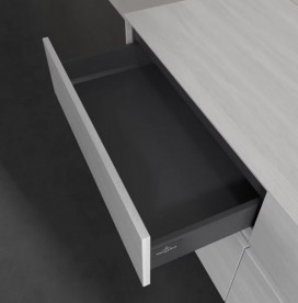 Тумба под раковину Villeroy & Boch Collaro 140х50 см с подсветкой ДСП белое дерево C047B0E8