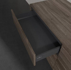 Тумба под раковину Villeroy & Boch Collaro 140х50 см с подсветкой ДСП каменный дуб C047B0RK