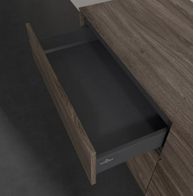 Тумба под раковину Villeroy & Boch Collaro 140х50 см с подсветкой ДСП каменный дуб C047B0RK