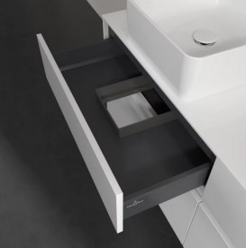 Тумба под раковину Villeroy & Boch Collaro 140х50 см с подсветкой МДФ глянцевый белый C048B0DH