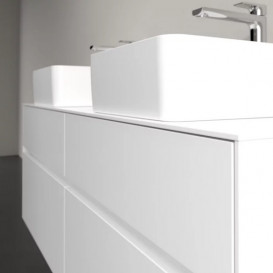 Тумба под раковину Villeroy & Boch Collaro 140х50 см с подсветкой ДСП матовый белый C048B0MS