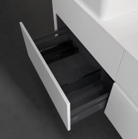 Тумба под раковину Villeroy & Boch Collaro 140х50 см с подсветкой ДСП матовый белый C048B0MS