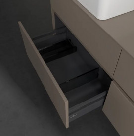 Тумба під раковину Villeroy & Boch Collaro 140х50 см із підсвічуванням ДСП трюфель сірий C048B0VG