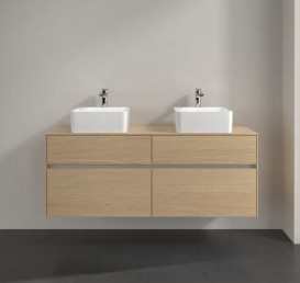 Тумба под раковину Villeroy & Boch Collaro 140х50 см с подсветкой ДСП северный дуб C048B0VJ