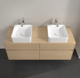 Тумба под раковину Villeroy & Boch Collaro 140х50 см с подсветкой ДСП северный дуб C048B0VJ