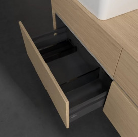 Тумба под раковину Villeroy & Boch Collaro 140х50 см с подсветкой ДСП северный дуб C048B0VJ