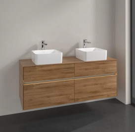 Тумба под раковину Villeroy & Boch Collaro 140х50 см с подсветкой ДСП дуб канзас C048B0RH