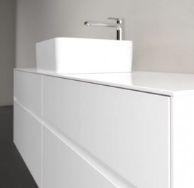 Тумба під раковину Villeroy & Boch Collaro 160х50 см із підсвічуванням МДФ глянсовий білий C049B0DH