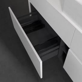 Тумба під раковину Villeroy & Boch Collaro 160х50 см із підсвічуванням МДФ глянсовий білий C049B0DH