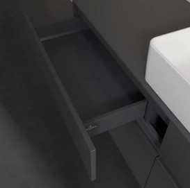 Тумба під раковину Villeroy & Boch Collaro 160х50 см із підсвічуванням МДФ глянсовий сірий C049B0FP