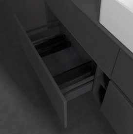 Тумба під раковину Villeroy & Boch Collaro 160х50 см із підсвічуванням МДФ глянсовий сірий C049B0FP