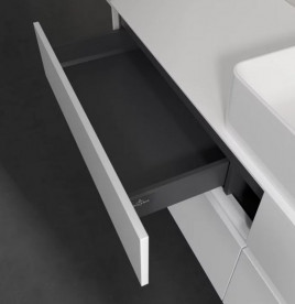 Тумба під раковину Villeroy & Boch Collaro 160х50 см із підсвічуванням ДСП матовий білий C049B0MS