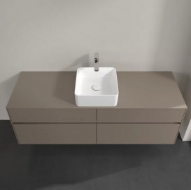 Тумба під раковину Villeroy & Boch Collaro 160х50 см із підсвічуванням ДСП трюфель сірий C049B0VG