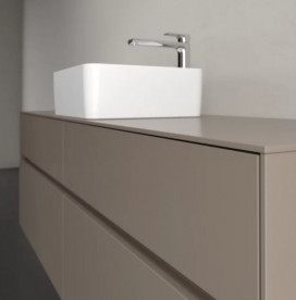 Тумба під раковину Villeroy & Boch Collaro 160х50 см із підсвічуванням ДСП трюфель сірий C049B0VG