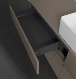 Тумба під раковину Villeroy & Boch Collaro 160х50 см із підсвічуванням ДСП трюфель сірий C049B0VG
