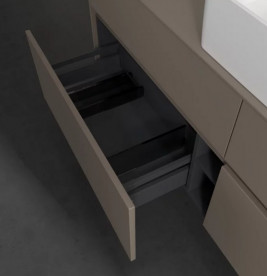 Тумба під раковину Villeroy & Boch Collaro 160х50 см із підсвічуванням ДСП трюфель сірий C049B0VG
