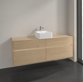 Тумба під раковину Villeroy & Boch Collaro 160х50 см із підсвічуванням ДСП північний дуб C049B0VJ