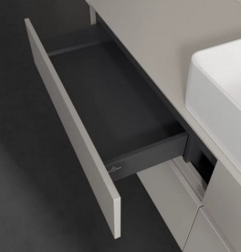Тумба под раковину Villeroy & Boch Collaro 160х50 см с подсветкой ДСП мягкий серый C049B0VK