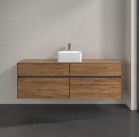 Тумба под раковину Villeroy & Boch Collaro 160х50 см с подсветкой ДСП дуб канзас C049B0RH