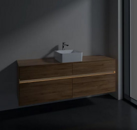 Тумба под раковину Villeroy & Boch Collaro 160х50 см с подсветкой ДСП дуб канзас C049B0RH