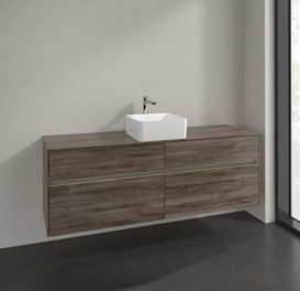 Тумба під раковину Villeroy & Boch Collaro 160х50 см із підсвічуванням ДСП кам'яний дуб C049B0RK