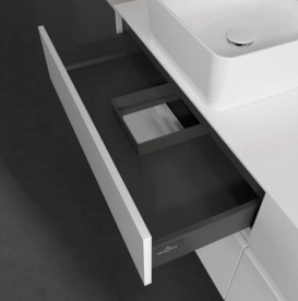 Тумба під раковину Villeroy & Boch Collaro 160х50 см із підсвічуванням МДФ глянсовий білий C050B0DH