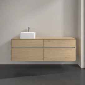 Тумба під раковину Villeroy & Boch Collaro 160х50 см із підсвічуванням ДСП північний дуб C050B0VJ