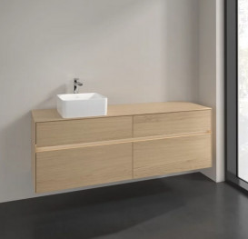 Тумба під раковину Villeroy & Boch Collaro 160х50 см із підсвічуванням ДСП північний дуб C050B0VJ