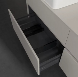 Тумба під раковину Villeroy & Boch Collaro 160х50 см із підсвічуванням ДСП м'який сірий C050B0VK