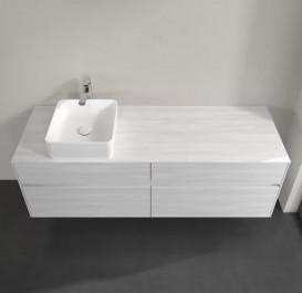 Тумба під раковину Villeroy & Boch Collaro 160х50 см із підсвічуванням ДСП біле дерево C050B0E8