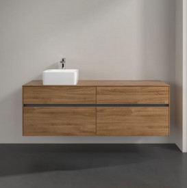 Тумба под раковину Villeroy & Boch Collaro 160х50 см с подсветкой ДСП дуб канзас C050B0RH