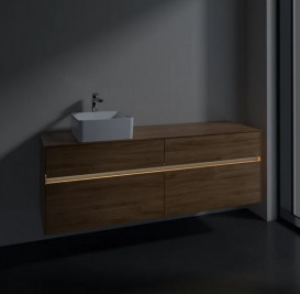 Тумба под раковину Villeroy & Boch Collaro 160х50 см с подсветкой ДСП дуб канзас C050B0RH