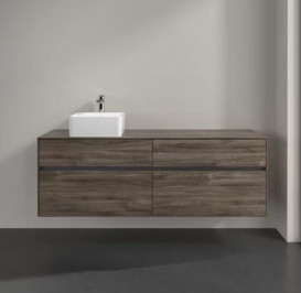 Тумба під раковину Villeroy & Boch Collaro 160х50 см із підсвічуванням ДСП кам'яний дуб C050B0RK