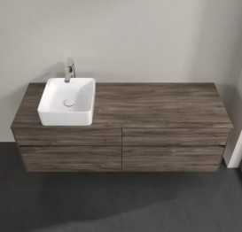 Тумба під раковину Villeroy & Boch Collaro 160х50 см із підсвічуванням ДСП кам'яний дуб C050B0RK