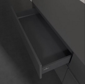 Тумба під раковину Villeroy & Boch Collaro 160х50 см із підсвічуванням МДФ глянсовий сірий C051B0FP