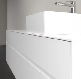 Тумба под раковину Villeroy & Boch Collaro 160х50 см с подсветкой ДСП матовый белый C051B0MS