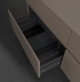 Тумба под раковину Villeroy & Boch Collaro 160х50 см с подсветкой ДСП трюфель серый C051B0VG