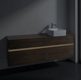 Тумба под раковину Villeroy & Boch Collaro 160х50 см с подсветкой ДСП дуб аризона C051B0VH