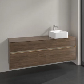 Тумба под раковину Villeroy & Boch Collaro 160х50 см с подсветкой ДСП дуб аризона C051B0VH